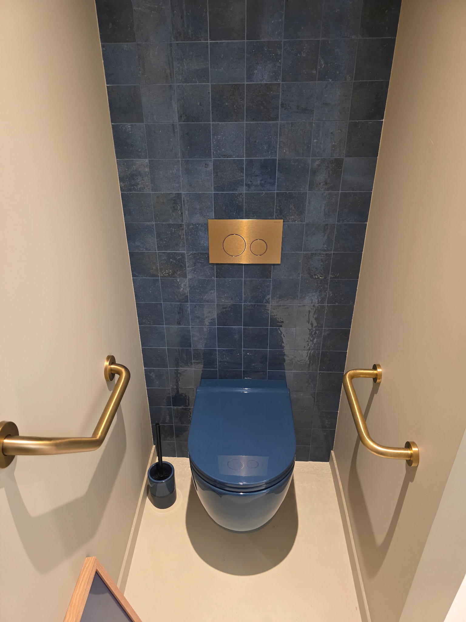 Vasque ronde bleue et zellige